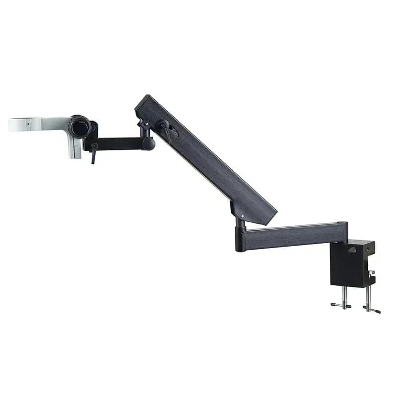 Supporto a braccio articolato A3 con morsetto a pilastro da 76 mm per microscopio stereo