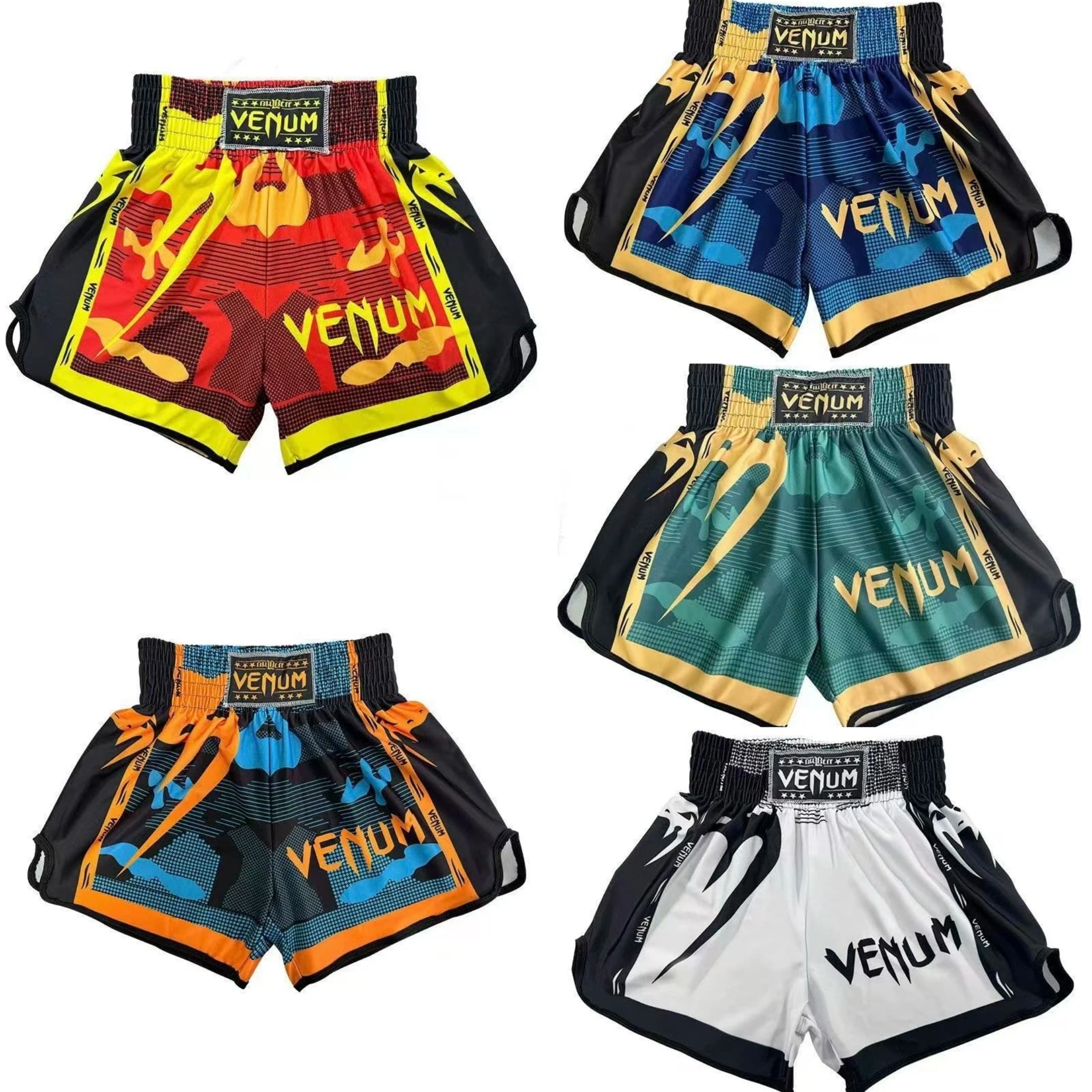 Fight Shorts Fitness Training Boxing Men Women MMA Mixed Martial Arts Thai Boxing Breathable Pants Loose Polyester Fiber