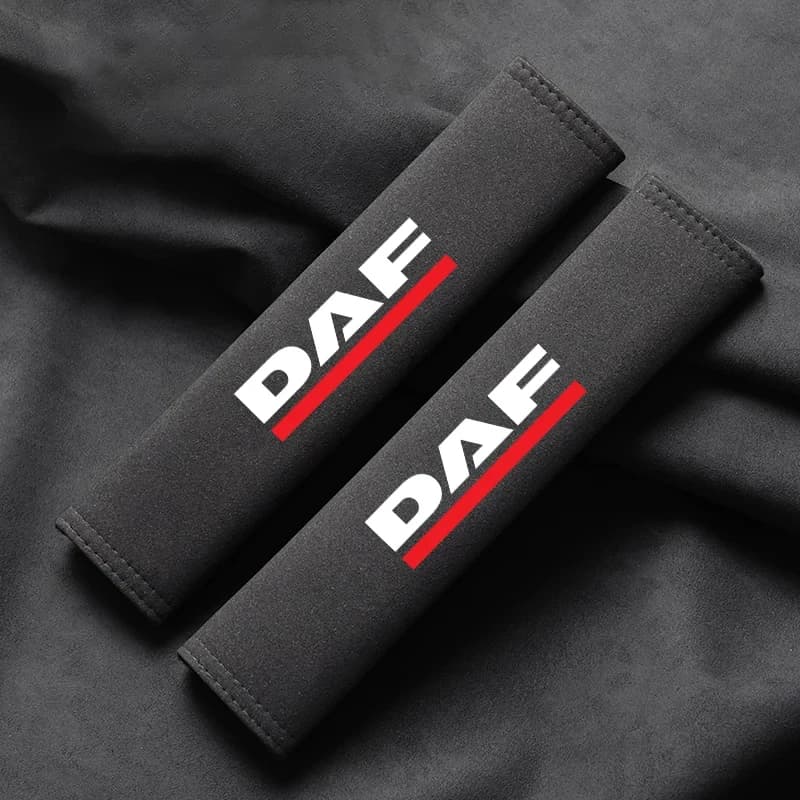 2 inner suede safety belt shoulder cover parts for DAF Truck XF 105 106 CF85 360 460 MX11 EURO 6 car accessories