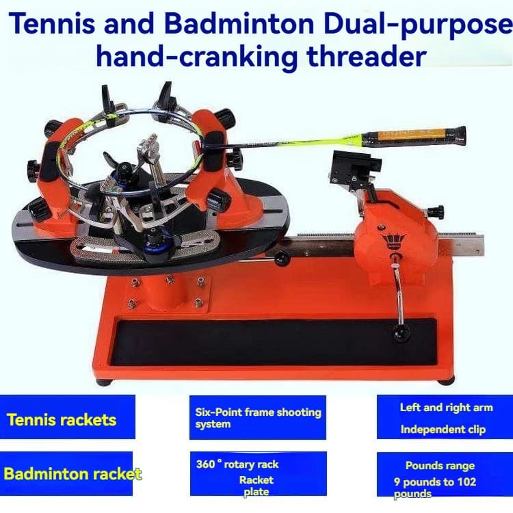Macchina per incordare la racchetta da tennis da badminton Stringatura manuale da tavolo con avvolgimento della racchetta da tessitura Stringin manuale per racchetta da badminton