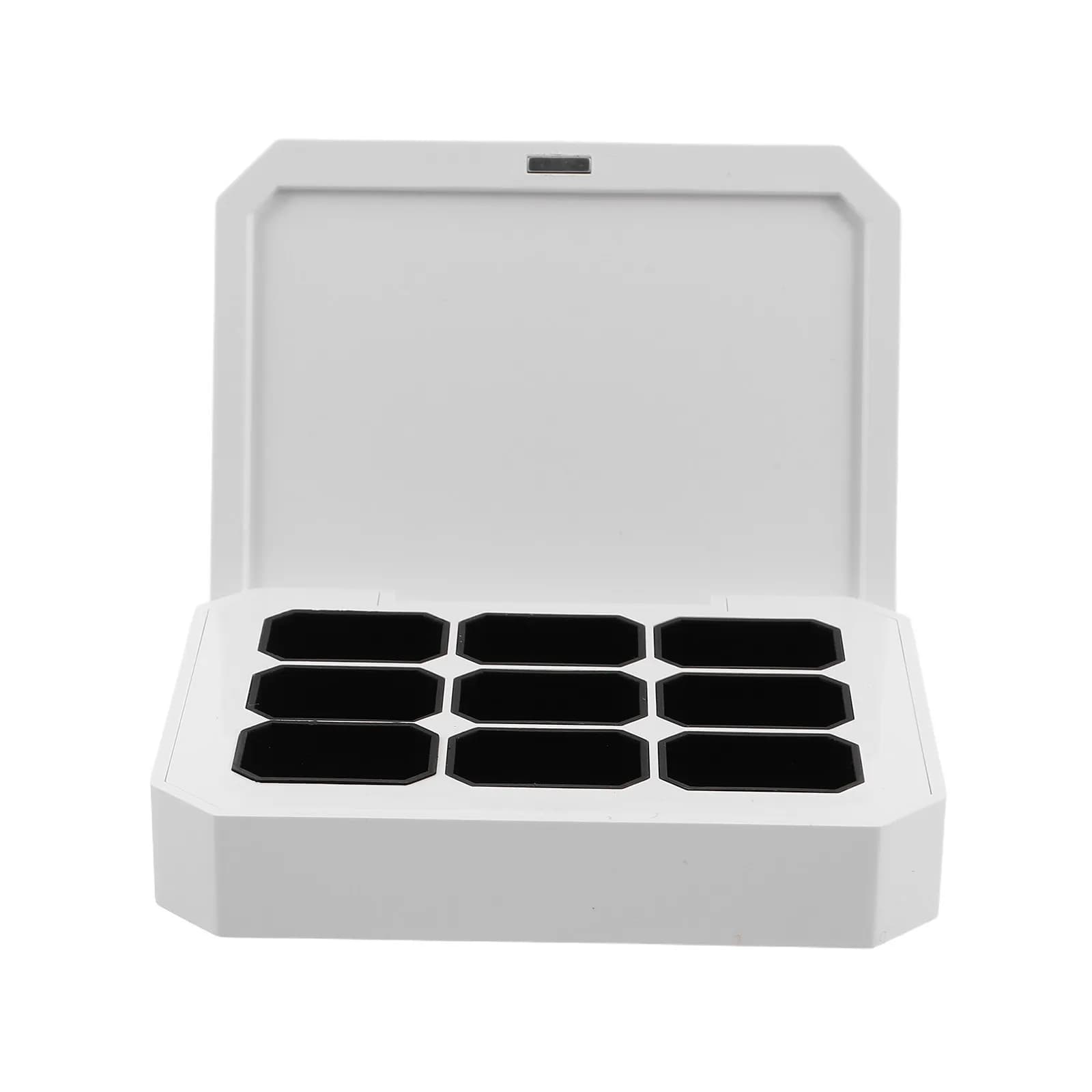 Solid Gel Nail Polish Palette Compact Portable Divider Box Small Container Nail Art Storage Case Organizer Box Travel Gel Paint