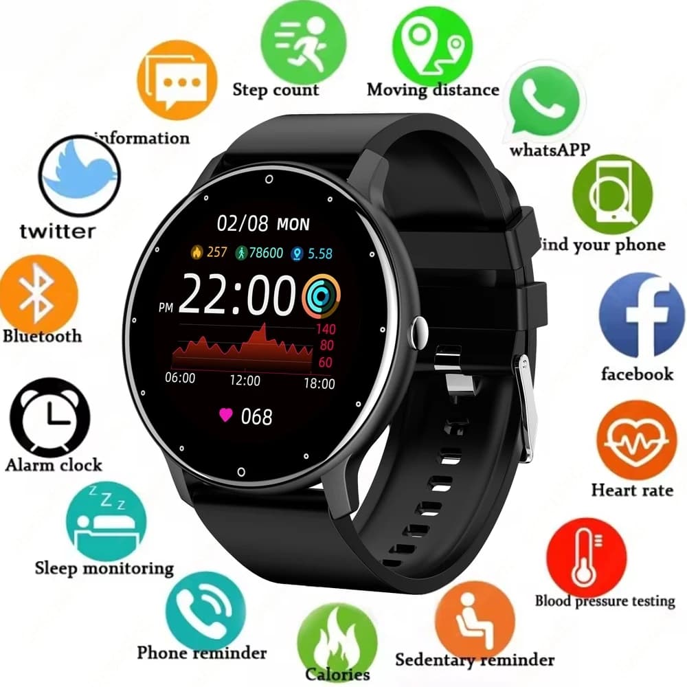 MISIRUN Bluetooth call Full Watch for Women Men 24H Cardiaca Sport Fitness Tracker IP67 Waterproof Smartwatch New