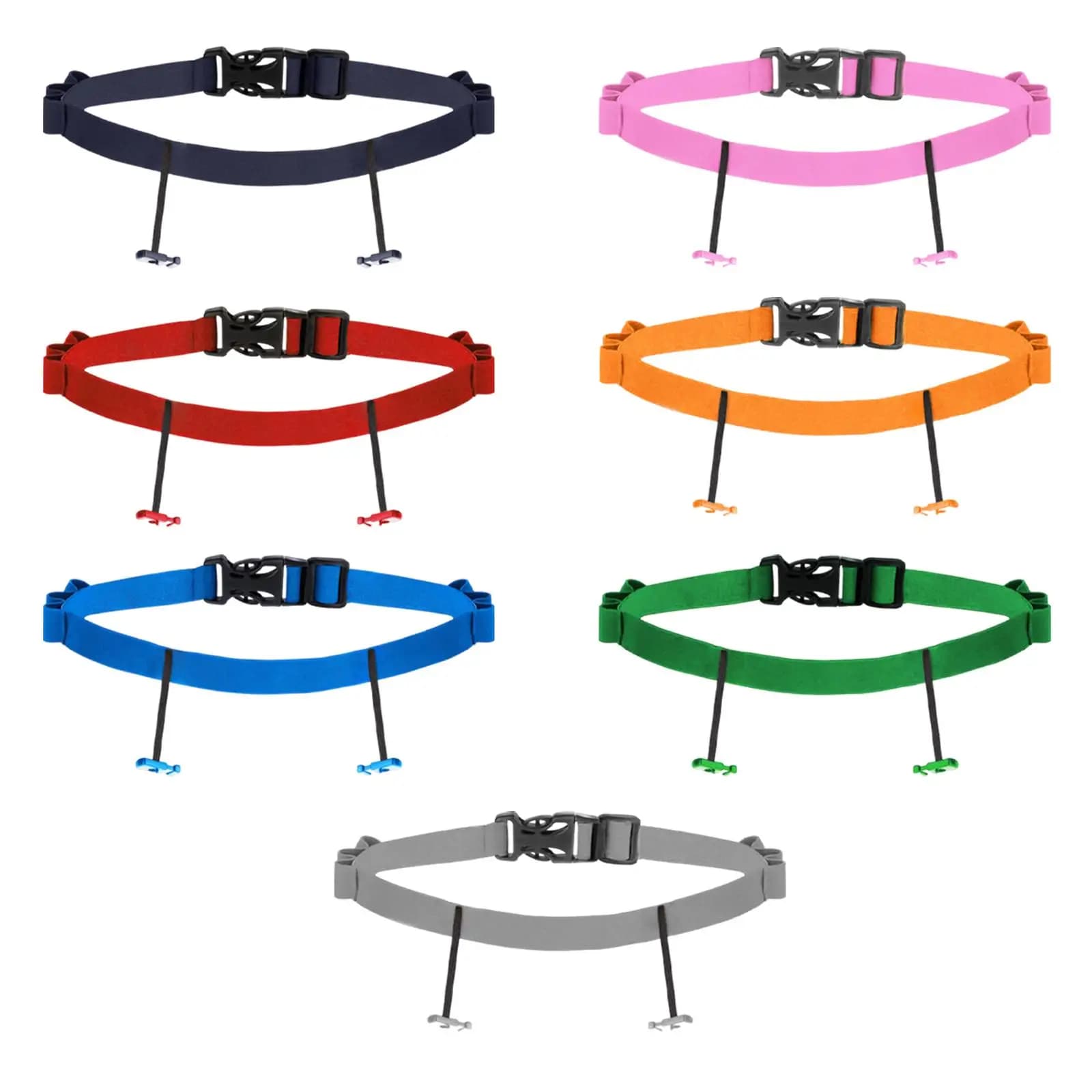 Elastic Triathlon Running Belt Adjustable Sports Carrier Lightweight Bib Holder for Trail Running Marathon Events