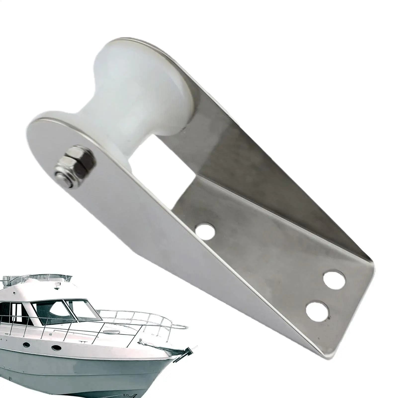 Staffa per ancoraggi per prua per barche Ancoraggi per prua per yacht resistenti Accessori di ricambio per hardware di lancio a rulli per kayak Canoa Vessel