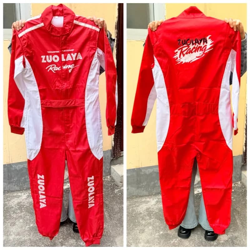 Tuta da Corsa Personalizzabile Resistente all'Usura per Veicoli Fuoristrada e Auto da Spiaggia, Unisex, Intera