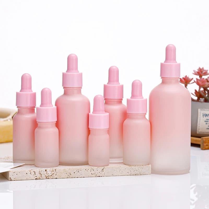 Dropper Bottle Refillable Glass Empty Essential Oil Bottles Portable Travel Liquid Pipettes Bottles Container 5-100ML