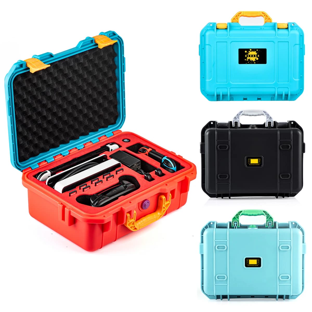 Custodia da trasporto portatile per Nintendo Switch scatola in ABS antideflagrante NS OLED accessori per valigie di lusso scatole di immagazzinaggio impermeabili
