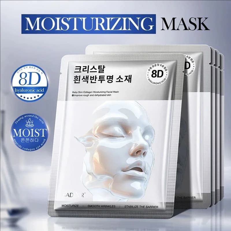 5PCS Collagen face mask Deep hydration Hydrating Scratching Skin Scratching Masks for face Masks in sheets Hydrating Skin Care