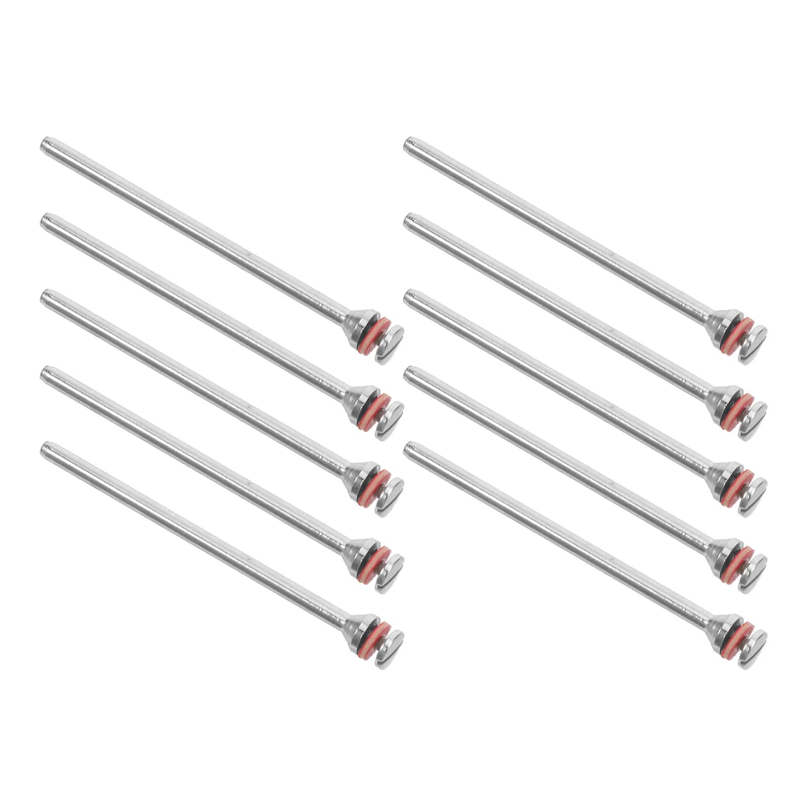 10Pcs Sanding Band Mandrel 2.35mm Shank Sandpaper Clamp Holder for Rotary Tool Metal Wood Polishing Detail Sanding Nail Drill
