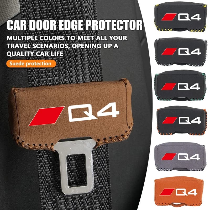 Car Seat Belt Anti Scratch Protector Buckle Cover Accessories For Audi TT S3 S4 QS5 RS5 RS6 B6 B7 B8 Q7 Q3 A8 Q2 Q8