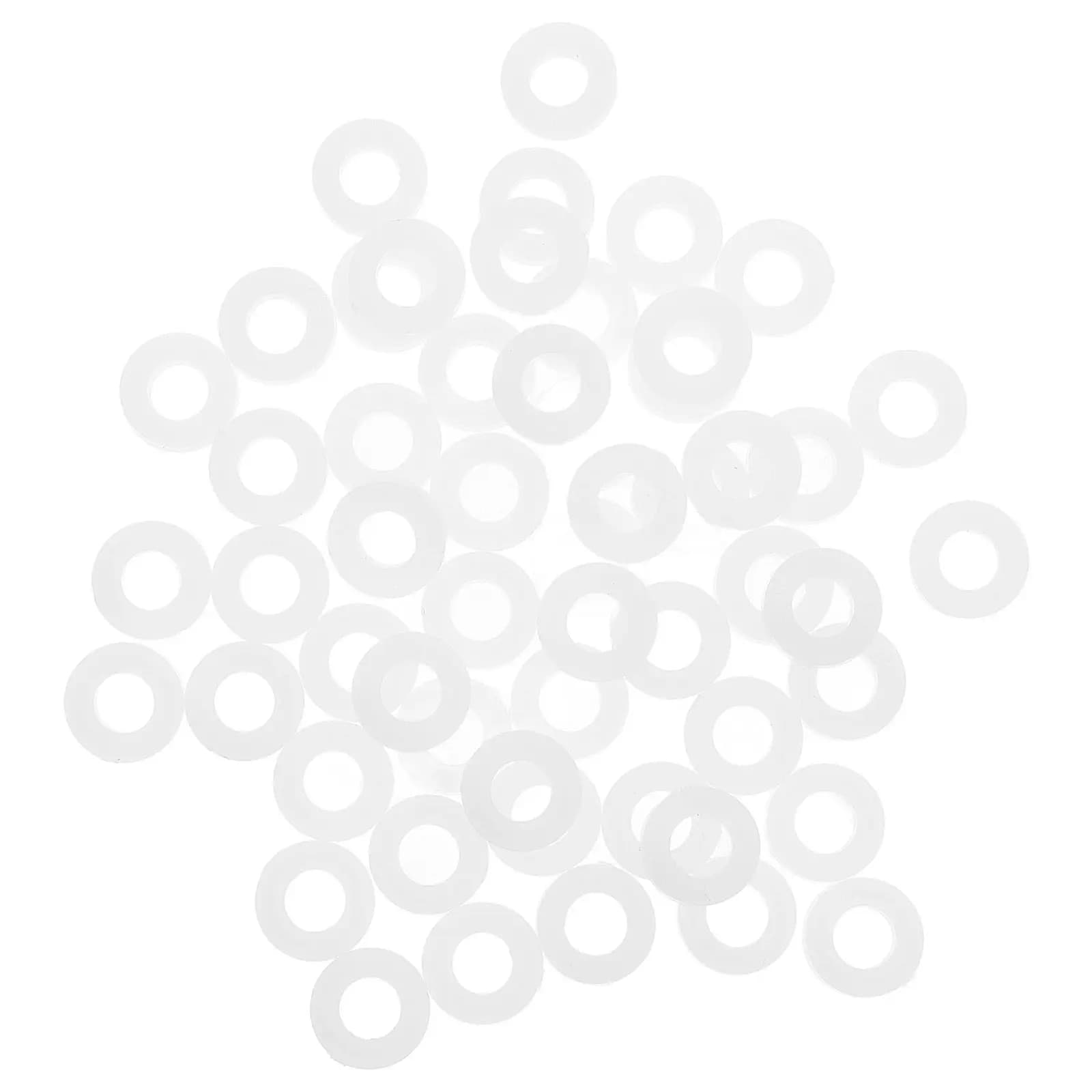 100 Pezzi di Pad per Batteria Bianchi in Plastica, Pad per Strumenti a Percussione con Trasmissione del Suono Superiore, Facile Sostituzione per Kit Batteria