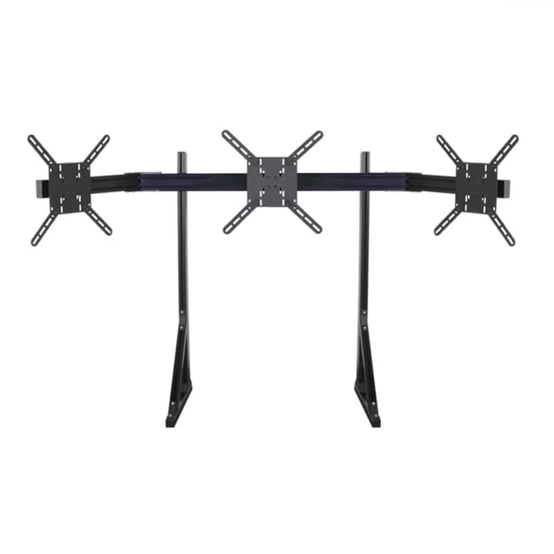 Simulatore di corse Sim Rig personalizzato Supporti per tre schermi grandi Supporti per gancio per schermo triplo Staffa per TV Supporto per monitor VESA