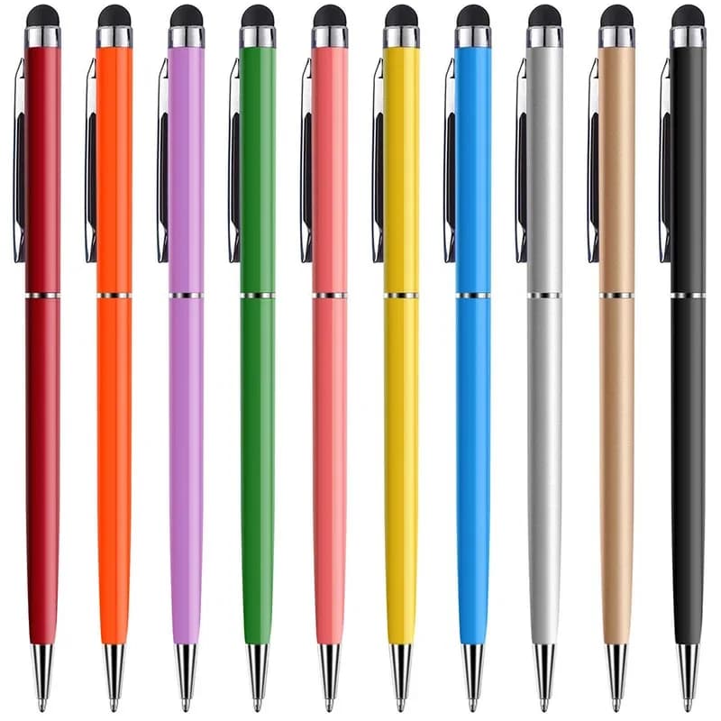 Set di 10 Pennarelli Universali per Tablet, Penne Capacitive per Disegno su Schermo Touch per iPhone, iPad, Samsung, Xiaomi, Telefoni Android