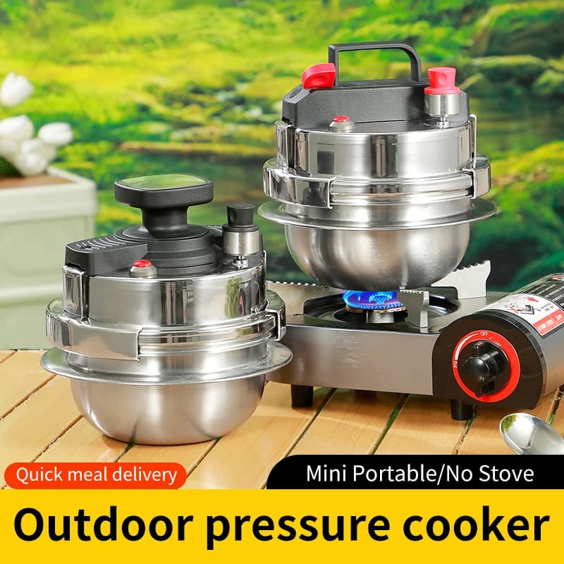 304 stainless steel pressure cooker, suitable for outdoor camping, kitchen