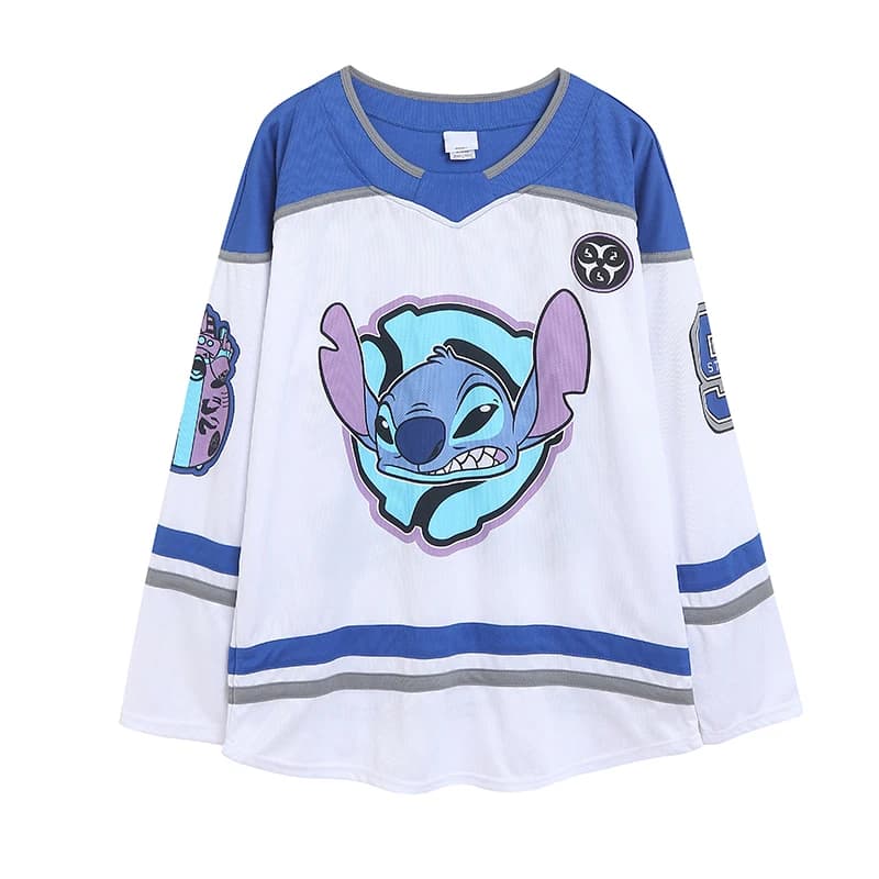 Maglietta Sportiva a Maniche Lunghe con Scollo a V Stile BF Anime Cartoon, Asciugatura Rapida, Assorbente, Traspirante, per Corsa e Casual