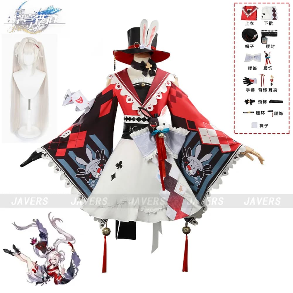 Costume Cosplay Sparxie del Gioco Honkai: Star Rail, Nuova Skin SP, Gonna Rossa Lolita, Abito da Donna per Halloween e Carnevale