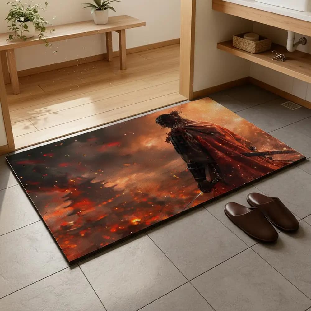 Tappetino da bagno in terra diatomacea, ad asciugatura rapida, assorbente, tappetino per la casa multiuso S-Sekiro:ShadowsDieTwice