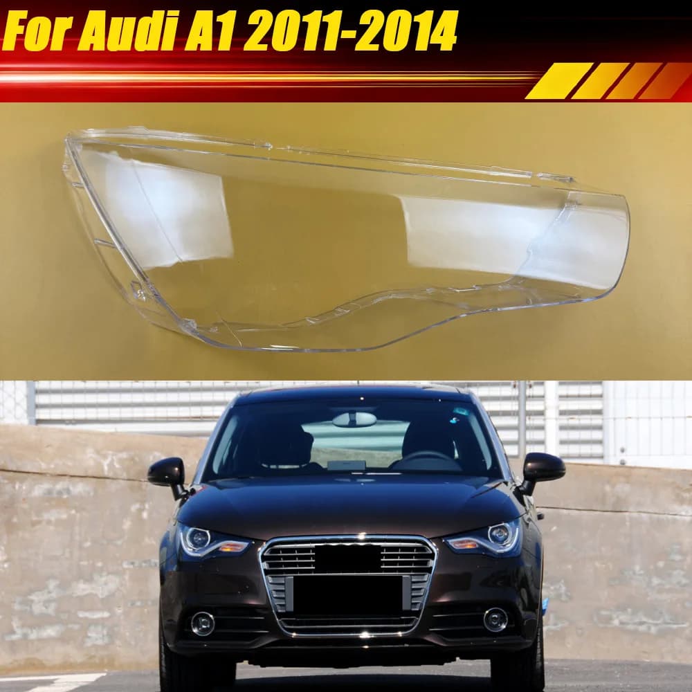 Copertura Faro Anteriore Trasparente per Audi A1 2011-2014, Lente di Ricambio per Faro, Sostituzione Originale in Plexiglass