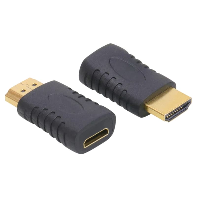 Convertitore maschio-femmina compatibile HDMI standard 1080P placcato in oro per mini HDMI per videocamera HDTV