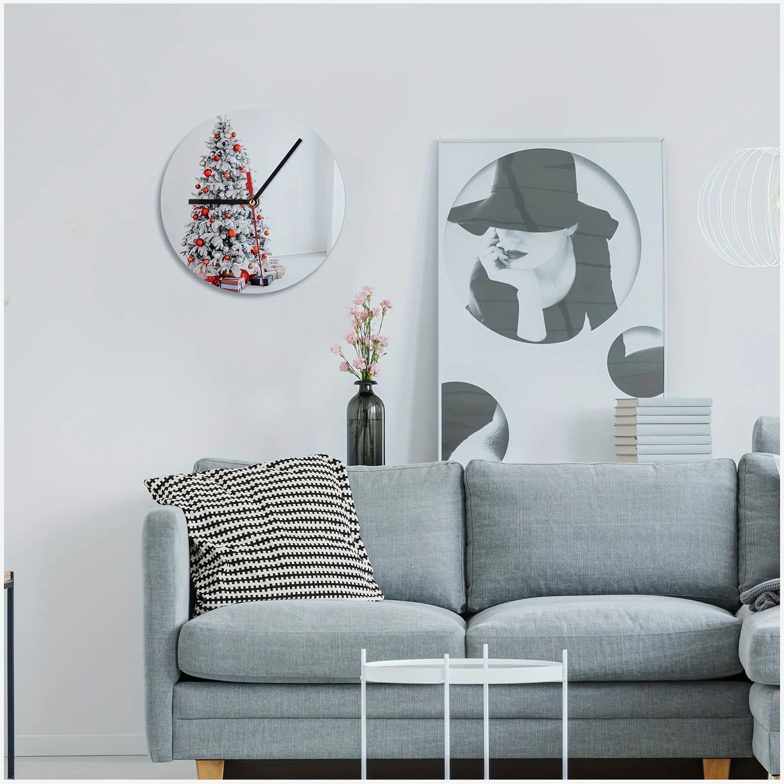 6 pcs Sublimation Wood Wall Clock Blanks – 7.9 Inch Round DIY Printable Clock Faces, Battery Operated, Unfinished Natural Wood,