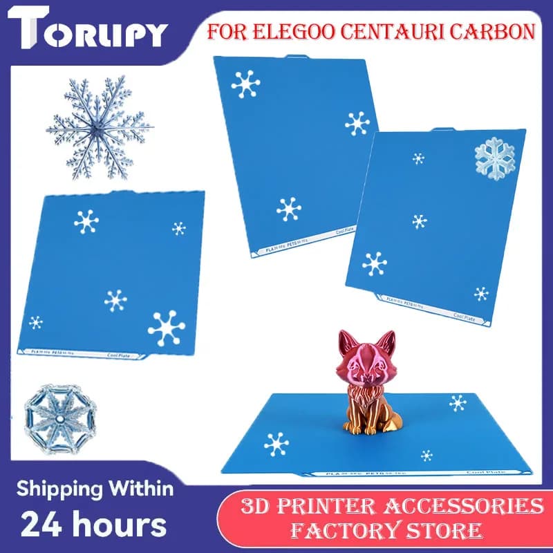 Per Elegoo Centauri Carbon 3DPrinter Bed Stampa rapida a bassa temperatura fronte-retro utilizzabile compatibile con accessorio stampante PLA/PETG 3DP