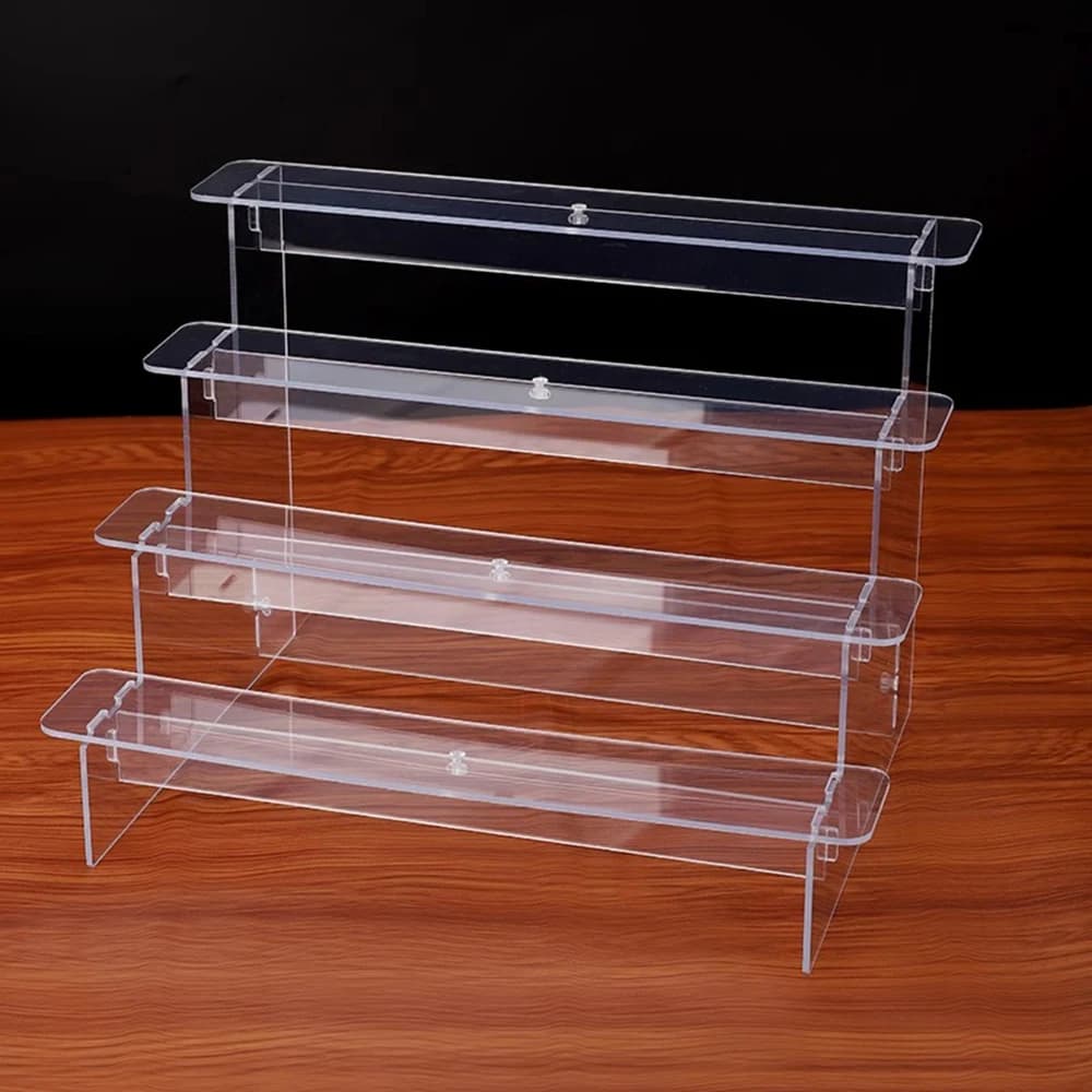 Multilayer Acrylic Display Door Figures Jewelry Display Riser Wall cupcakes Removable Shelves Storage Organizers