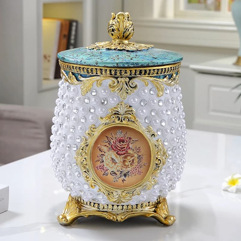 pattumiera creativa con coperchio, ornamento per la decorazione del soggiorno, cestino per la spazzatura, deposito di articoli vari, senso avanzato