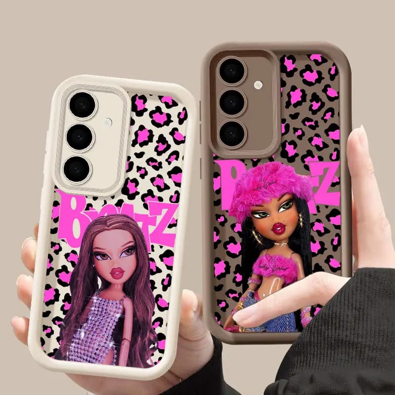 Cover Morbida Rosa Bratzs Dolls S26 Ultra per Samsung Galaxy S26 S25 S24 S22 S23 Ultra S21 Plus S20 S25 FE con Protezione Fotocamera