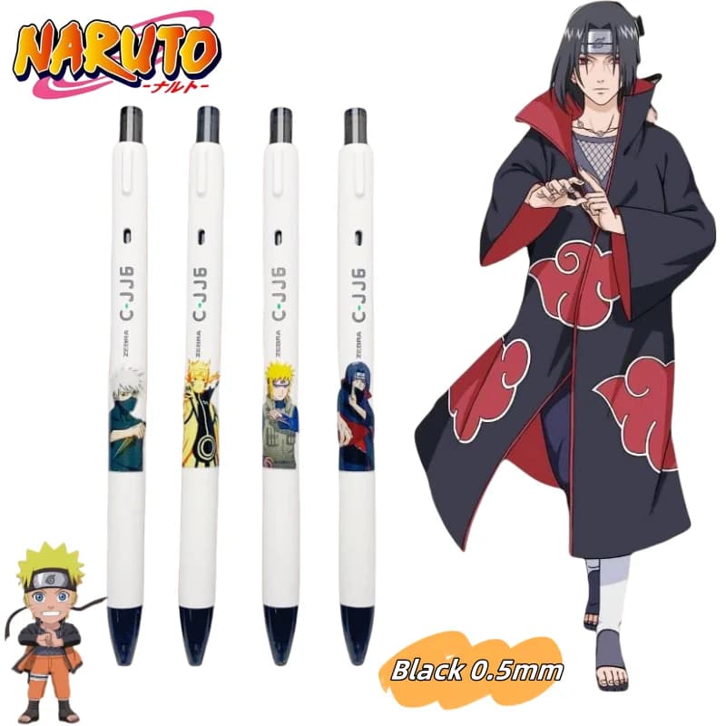 Naruto anime periferiche cartone animato bidimensionale bello adesivi premere penna gel penna ad acqua creativa studente di cancelleria all'ingrosso