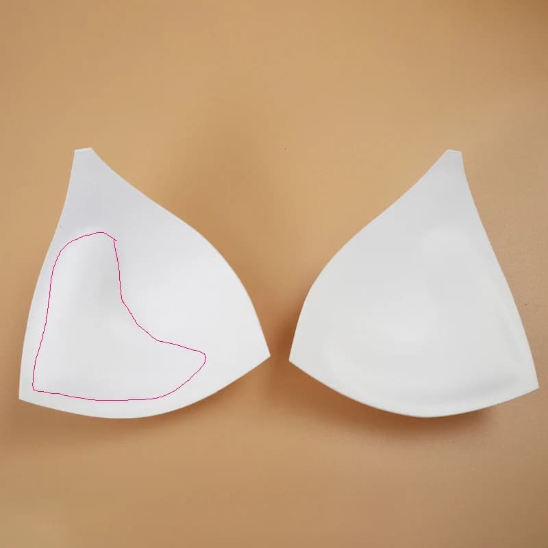 5pair Wholesale Large Triangle Push Up Bra Cup Nude Underwear Bikini DIY Replace Wedding Dress Decorative Swim Chest Bra Pads
