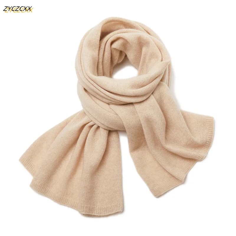 High Quality Unisex Cashmere Scarf Shawl Winter New Cashmere Knitted Scarves Women /Men Fashion Warm Solid Color Shawl 190*50