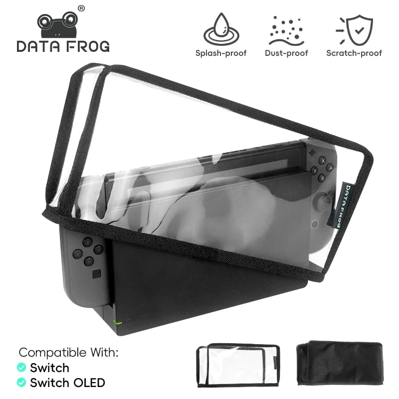 DATA FROG Copertura antipolvere per dock TV, custodia protettiva antipolvere e antigraffio per Switch/Switch OLED