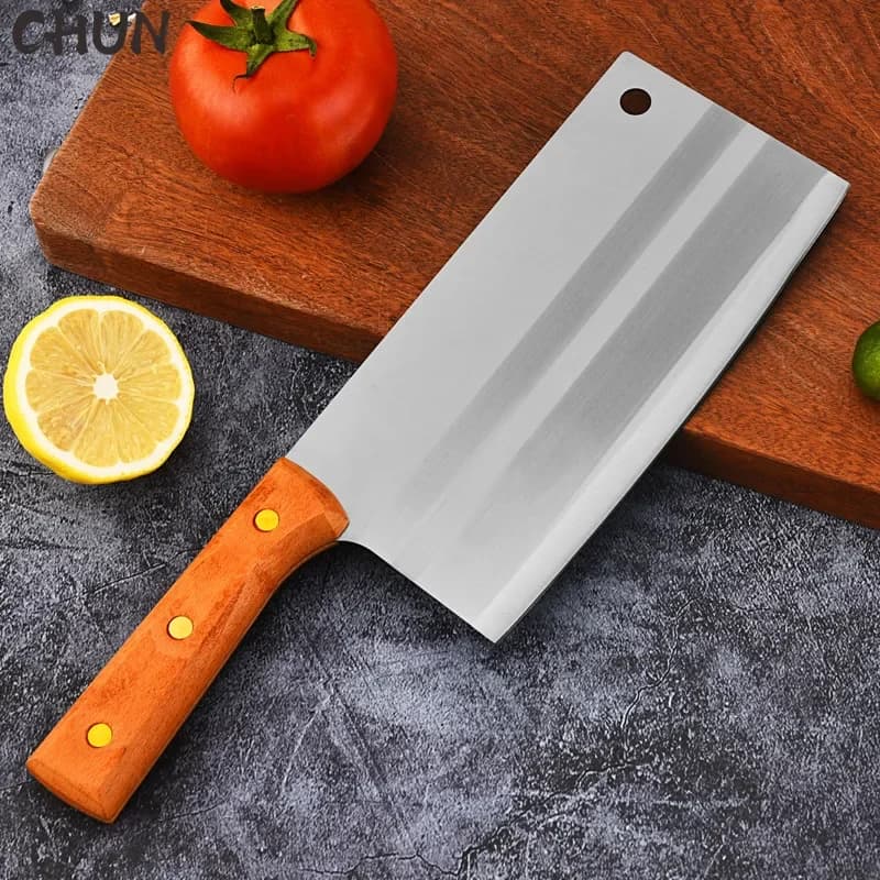 CHUN Kitchen Knife Chef Tools Cooking Cleaver Knife cucina cinese Cleaver Cutter carne verdura cucina coltello da pesce 7.5 "lama