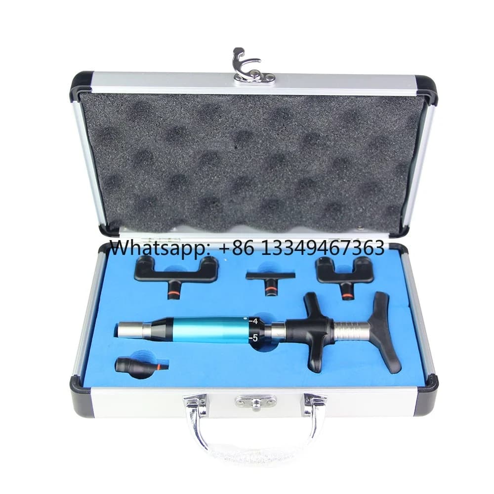Chiropractic Massage Gun Manual with 6 Cervical Therapy Heads
