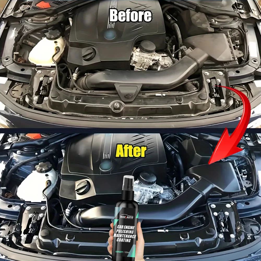 Car Engine Bay Cleaner Restorer Powerful Decontamination Cleaning Product For Engine Compartment Car Cleaning Polishing Product