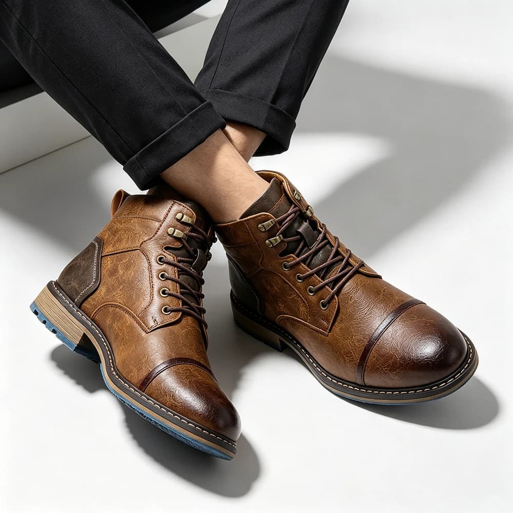 Leather Boots 2026 Brand Casual Comfortable Fashion Boots Leather