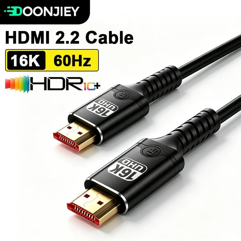 DOONJIEY HDMI 2.2 Cable 16K60Hz Ultra High Speed 96Gbps Video Cable For Laptop TV Box PS5 Xiaomi Dolby Vision HDCP2.3 HDMI Cable