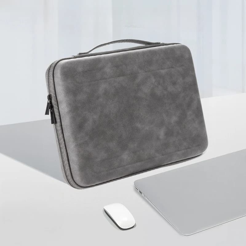 Custodia Rigida per Laptop in EVA 14 15.6 16 Pollici, Borsa Antiurto in Pelle PU per MacBook Pro Air, Valigetta Impermeabile per Affari