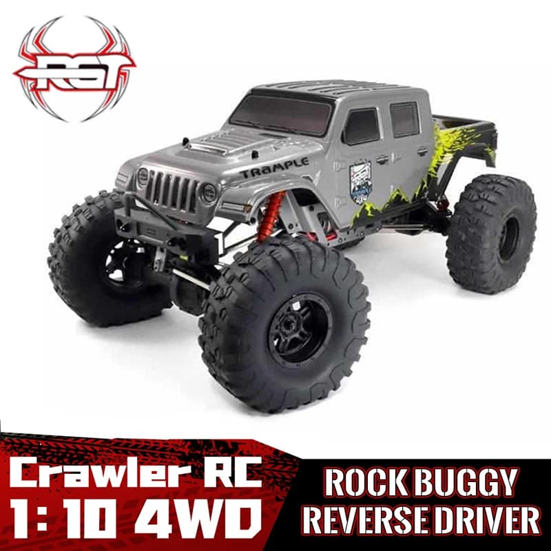 RGT 18100 TRAMPLE 1:10 1/10 2.4G 4WD Crawler veicolo fuoristrada elettrico All Terrain RC Model Car RTR grigio blu verde EX18100
