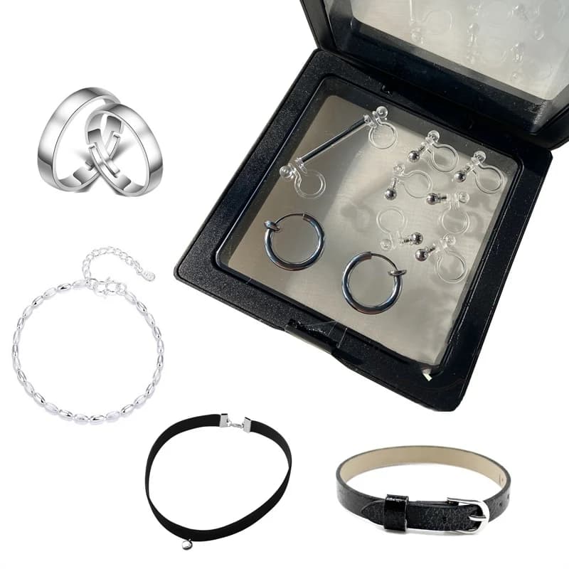 My Dress-Up Darling Kitagawa Marin Accessori per costumi cosplay Bracciale Orecchini Collana Anelli Set