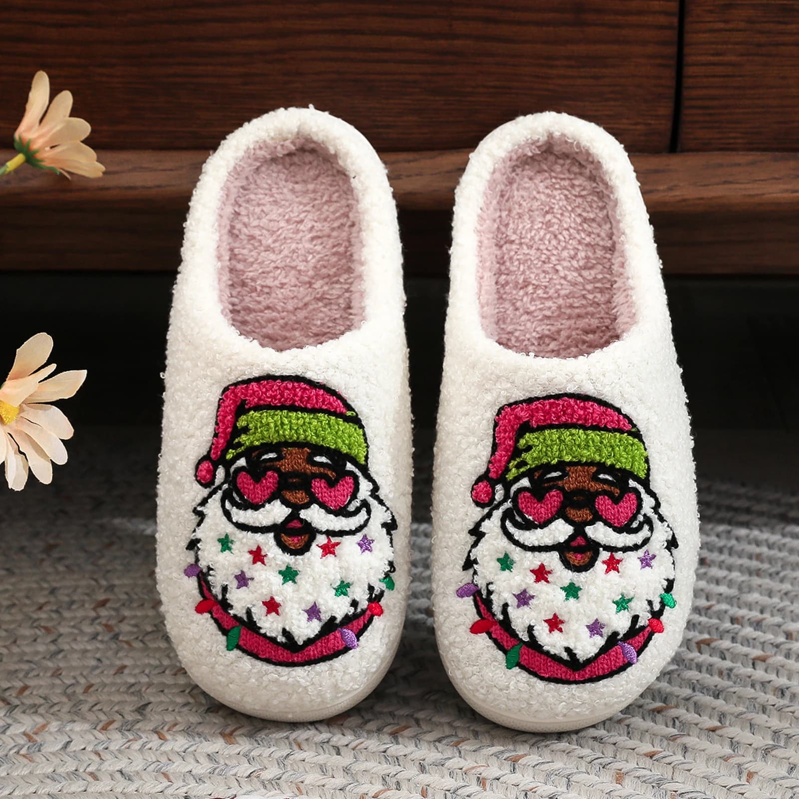 Beagle Warm Cozy Plush Slippers Cute Cozy Plush Warm Slip- House Shoes for Women and Men