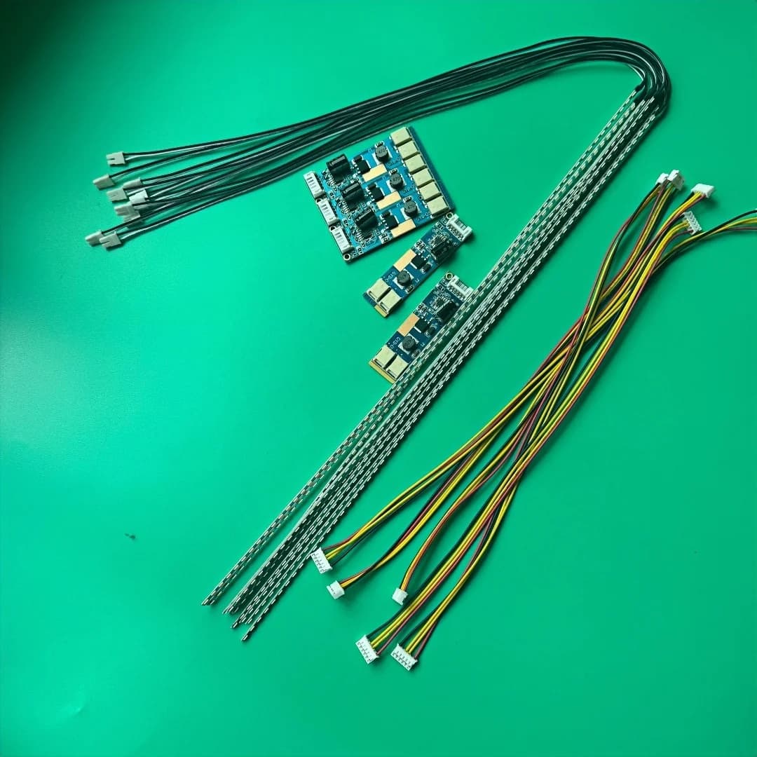 Free shipping 5pcs 19'' 390mm Adjustable brightness led backlight strip kit,Update 19inch-wide LCD CCFL panel to LED backlight