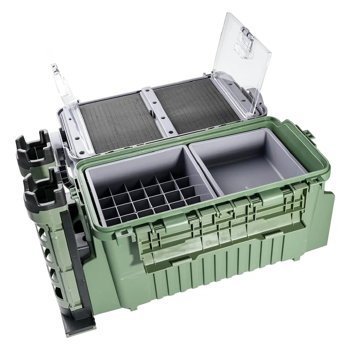 Large Fishing Tackle Box Multifunction Capacity Stand Rod Holder Cup Holder High Quality Plastic Egi Box Fishing Box
