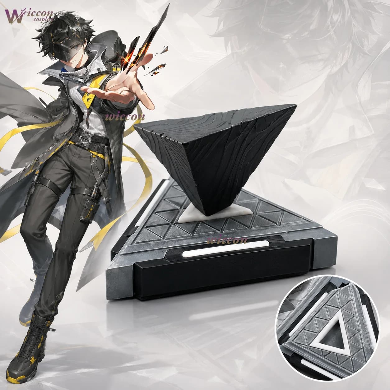 Ani Cos Arknights Endfield Fanmade Second Creation Peripheral Pact Origin Stone Pact Disc Display Ornament Halloween Costume