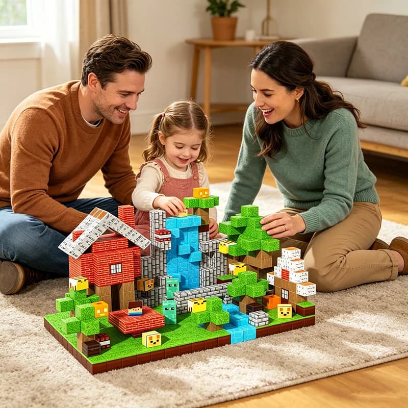 100-300PCS Magnetic Blocks Building Set DIY Magnet Tiles Bricks STEM Toys for Kids Boys Girls Educational Creative Birthday Gift