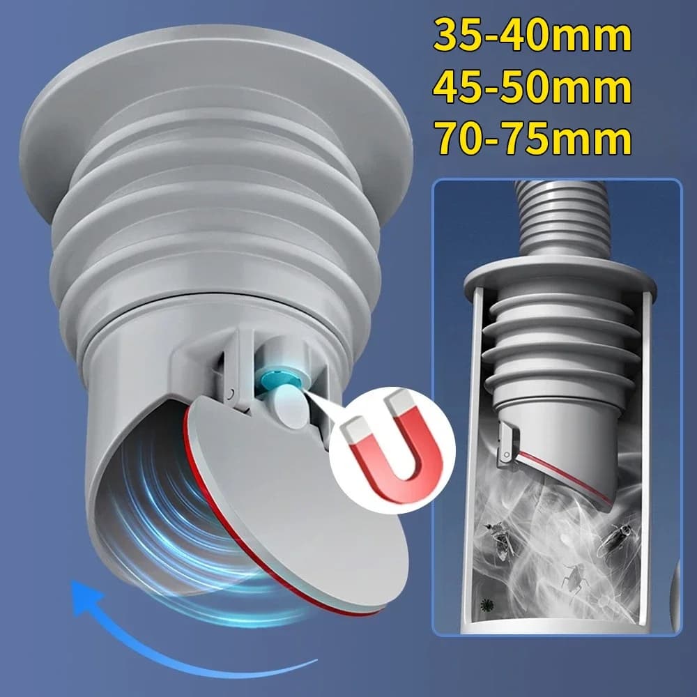 70-75mm Silicone Scarichi Lavello Della Cucina Spina Tubo Fognario Anello di Tenuta Tappo Acqua Scarico A Pavimento Doccia Tappo Accessori Per il Bagno