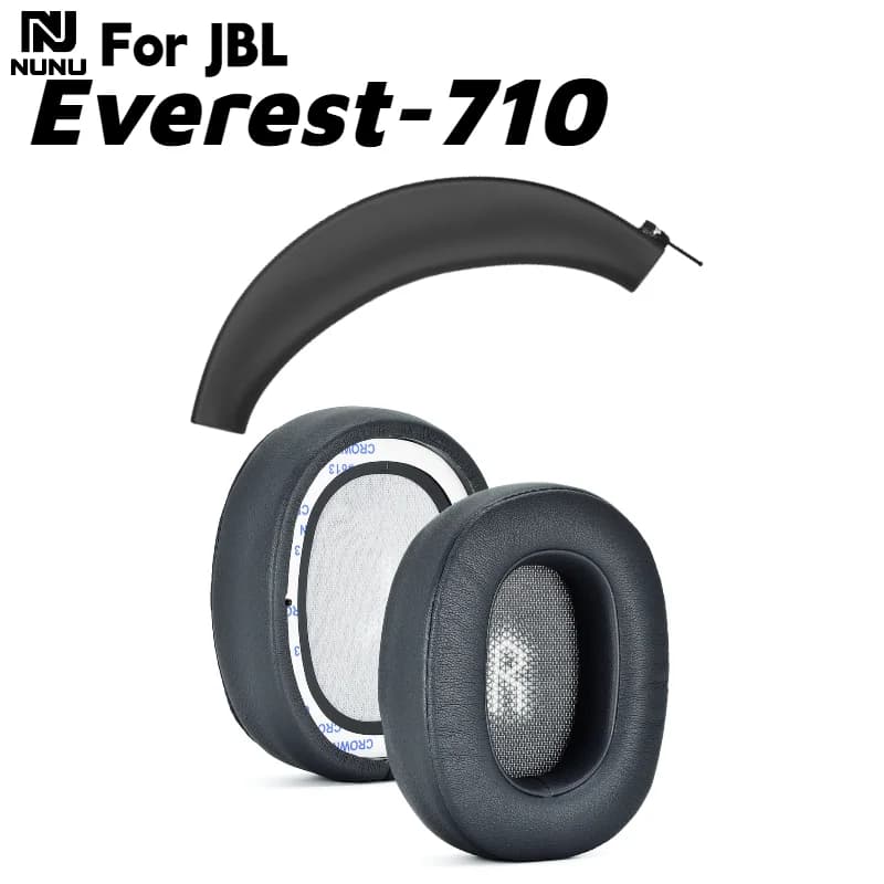 NUNU Replacement soft foam ear cushions / Silicone protective cover with JBL Everest-710 gaming headset
