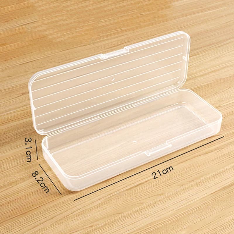 Nuova Offerta: Astuccio Trasparente in Plastica per Studenti, Senza Stampa, Contenitore per Cancelleria e Oggetti Vari