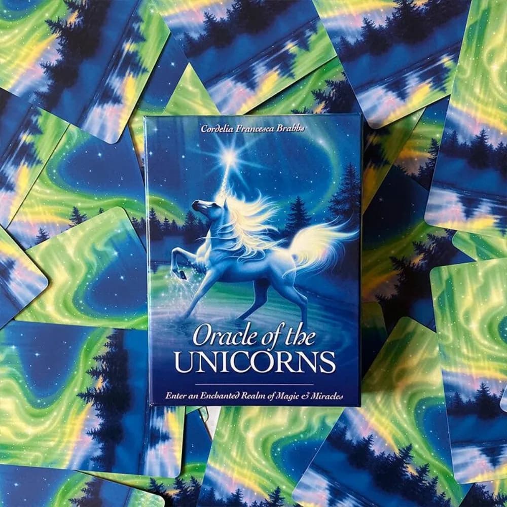 44 Carte Oracle degli Unicorni Unicorno Oracle 11*6,5 cm