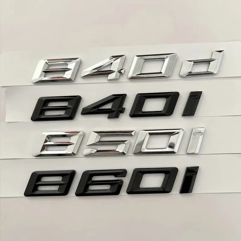 3D ABS Auto Baule Posteriore Lettere Loghi Distintivo Emblema Decalcomanie Adesivo Per BMW Serie 8 840d 840i 850d 860d 850i 860i E31 G14 G15 G16